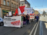 Antikapitalistischer Block beim Ostermarsch 2025 in Nürnberg – Ungehorsam Jetzt – Zusammen kämpfen gegen Militarismus und Krieg!