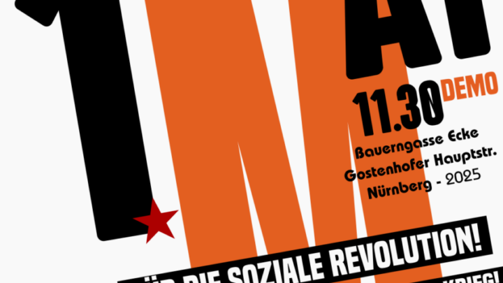 Gostenhofer Stadtteilaufruf zum revolutionären 1. Mai 2025 in Nürnberg