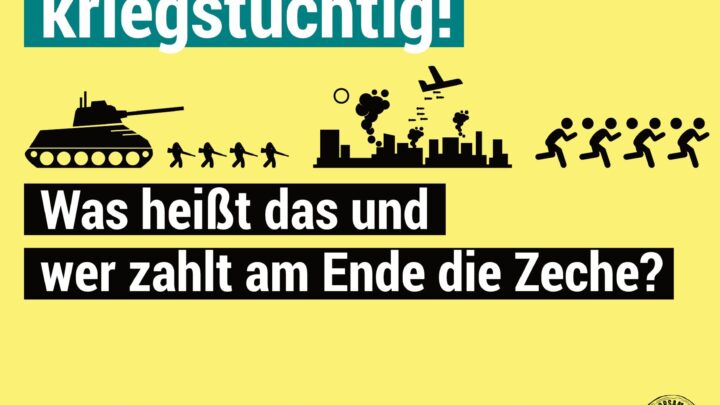 Wir reden drüber – Deutschland wird kriegstüchtig! Was heißt das und wer zahlt am Ende die Zeche?