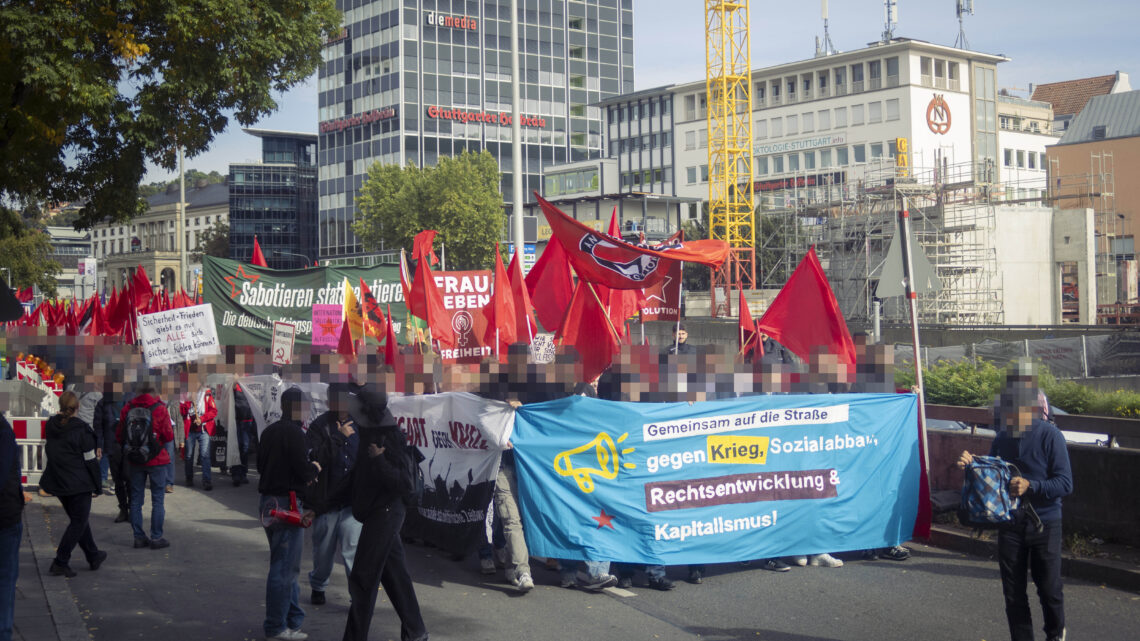 Bericht zur Antikriegsdemo am 03. Oktober in Stuttgart und dem antikapitalistischen Block Bericht zur Antikriegsdemo am 03. Oktober in Stuttgart und dem antikapitalistischen Block