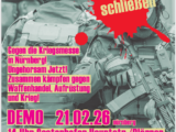 Enforce tac schließen – Gegen die Kriegsmesse in Nürnberg! Ungehorsam jetzt! Zusammen kämpfen gegen Waffenhandel, Aufrüstung und Krieg!